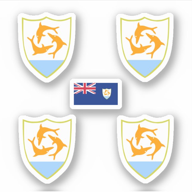 Sticker Armoiries d'Anguilla (Devant)