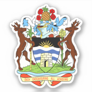 Sticker Armoiries d'Antigua-et-Barbuda