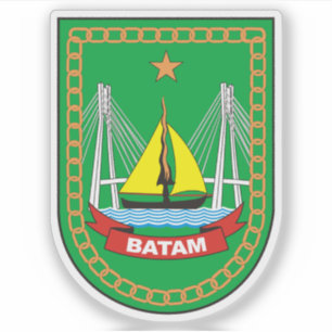 Sticker Armoiries de Batam, Indonésie