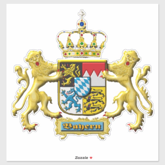 Sticker Armoiries de Bavière Sicker (Feuille)