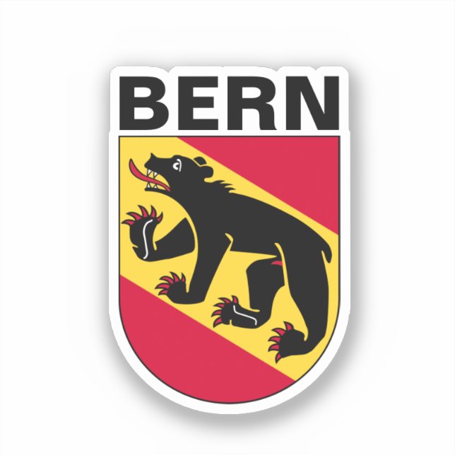 Sticker Armoiries de Berne, SUISSE (Recto)