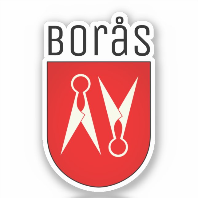 Sticker Armoiries de Borås, Suède (Recto)