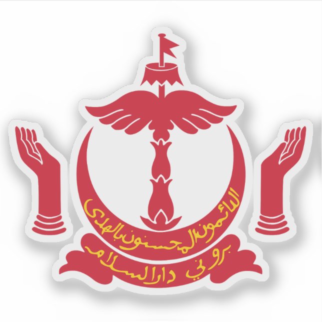 Sticker Armoiries de Brunei (Devant)