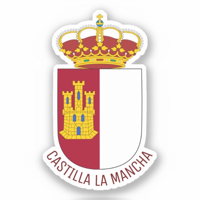 Sticker Armoiries de Castilla La Mancha - Espagne (Recto)