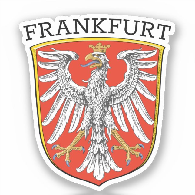 Sticker Armoiries de Francfort - ALLEMAGNE (Recto)