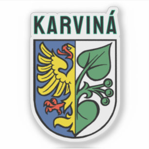 Sticker Armoiries de Karviná, République tchèque
