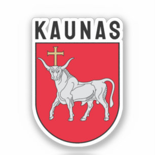 Sticker Armoiries de Kaunas, Lituanie