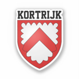 Sticker Armoiries de Kortrijk, Belgique