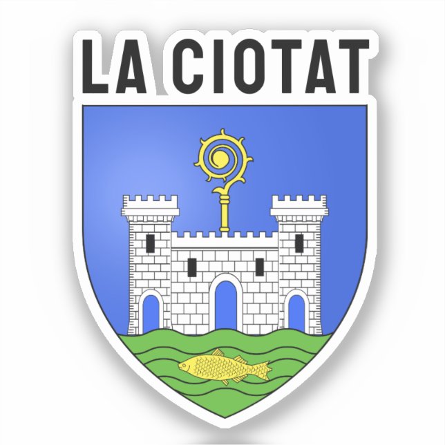 Sticker Armoiries de La Ciotat - France (Recto)