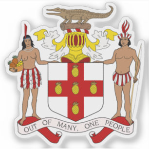 Sticker Armoiries de la Jamaïque