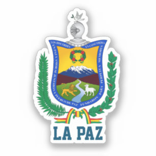 Sticker Armoiries de La Paz, Bolivie