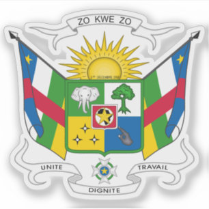 Sticker Armoiries de la République centrafricaine