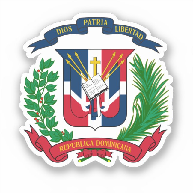 Sticker Armoiries de la République dominicaine (Recto)
