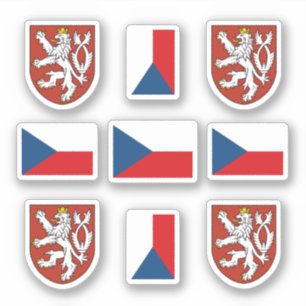 Sticker Armoiries de la République tchèque et autocollan