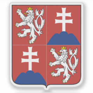 Sticker Armoiries de la Tchécoslovaquie (1918-39,1945-92)