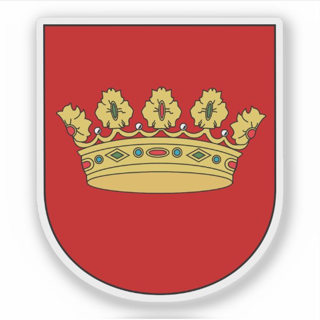 Sticker Armoiries de Lanškroun, République tchèque (Devant)