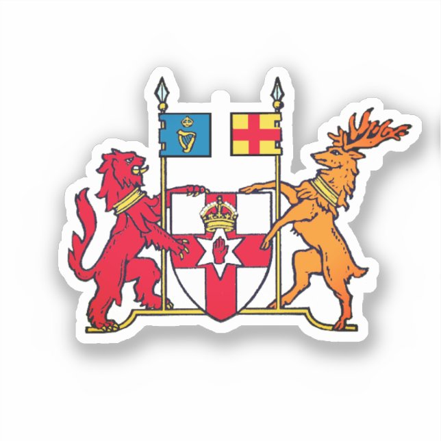 Sticker Armoiries de l'Irlande du Nord (Recto)
