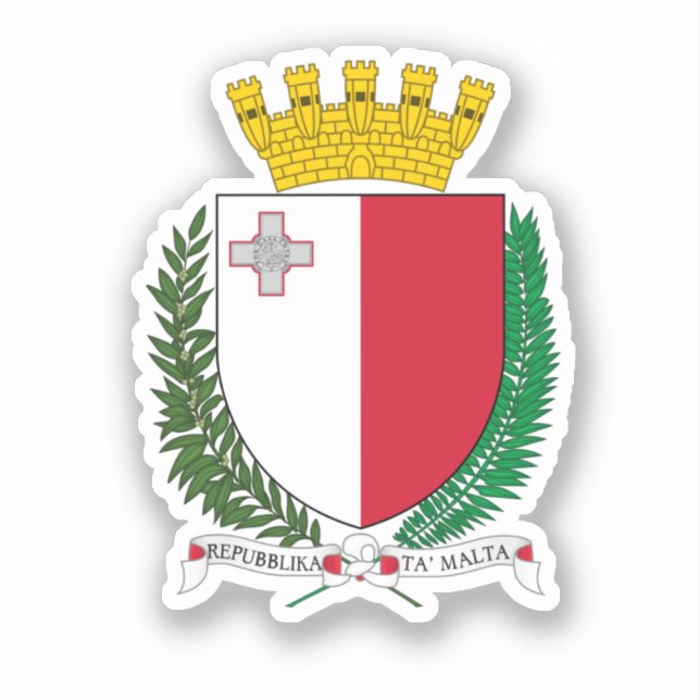 Sticker Armoiries de Malte (Recto)