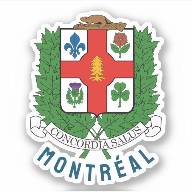 Sticker Armoiries de Montréal, CANADA (Devant)