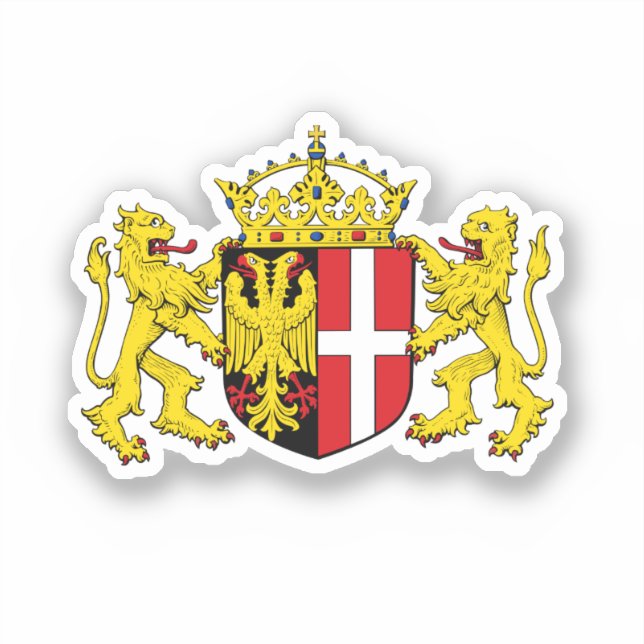 Sticker Armoiries de Neuss, Allemagne (Recto)