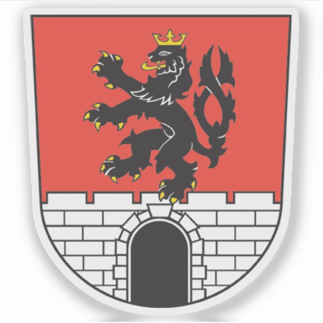Sticker Armoiries de Rožnov pod Radhoštěm, Czechia (Devant)