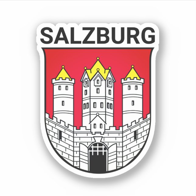 Sticker Armoiries de Salzbourg - AUTRICHE (Devant)