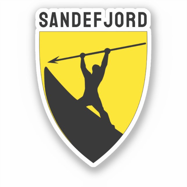 Sticker Armoiries de Sandefjord, Norvège (Recto)