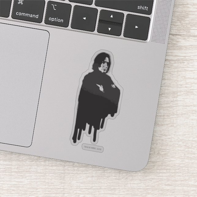 Sticker Armoiries de Severus Snape croisées B-W (Détail)