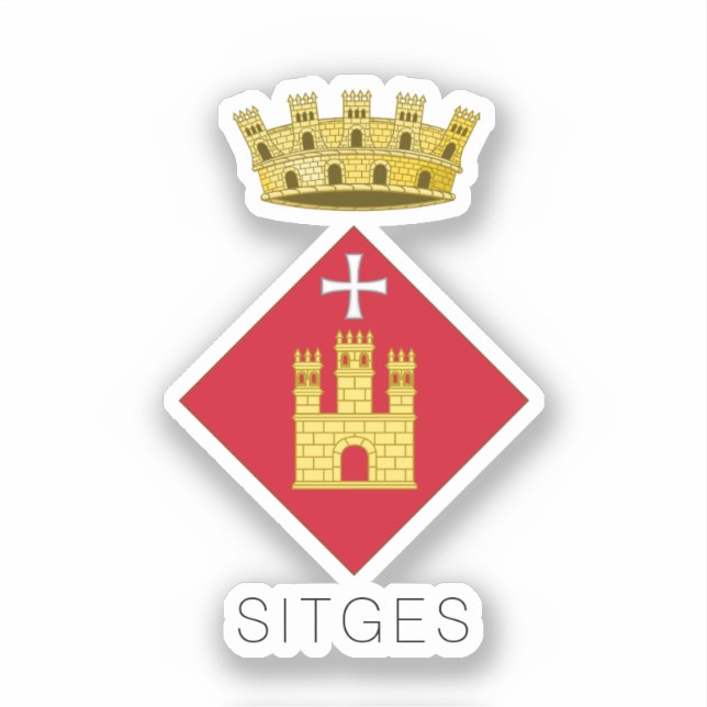 Sticker Armoiries de Sitges, Catalogne (ESP) (Recto)