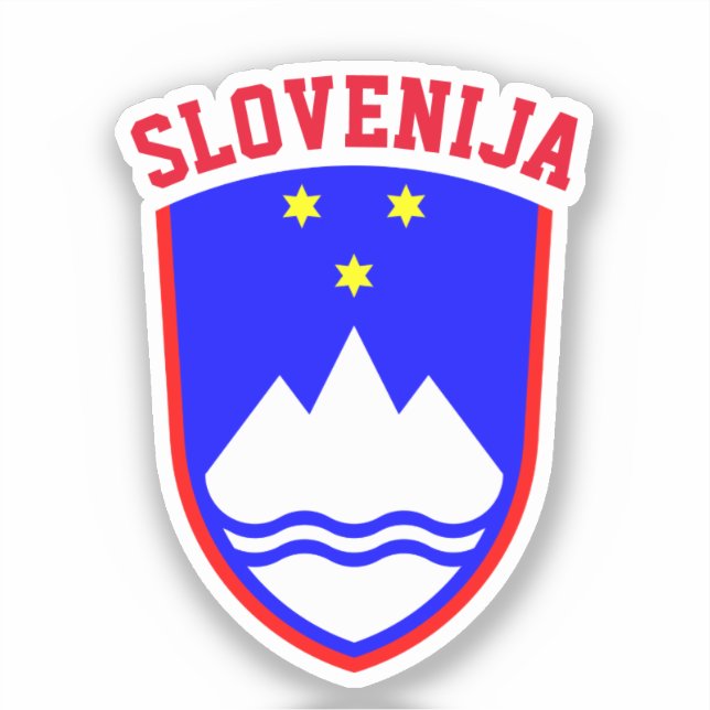 Sticker Armoiries de SLOVÉNIE (Recto)