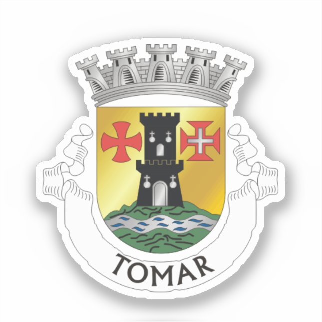 Sticker Armoiries de Tomar, PORTUGAL (Recto)