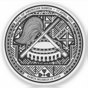 Sticker Armoiries des Samoa américaines, États-Unis