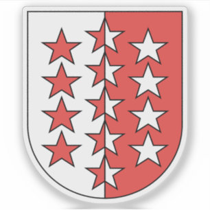 Sticker Armoiries du canton du Valais, Suisse