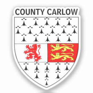 Sticker Armoiries du comté de Carlow, République d'Irlande
