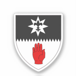 Sticker Armoiries du comté de Tyrone, Irlande du Nord