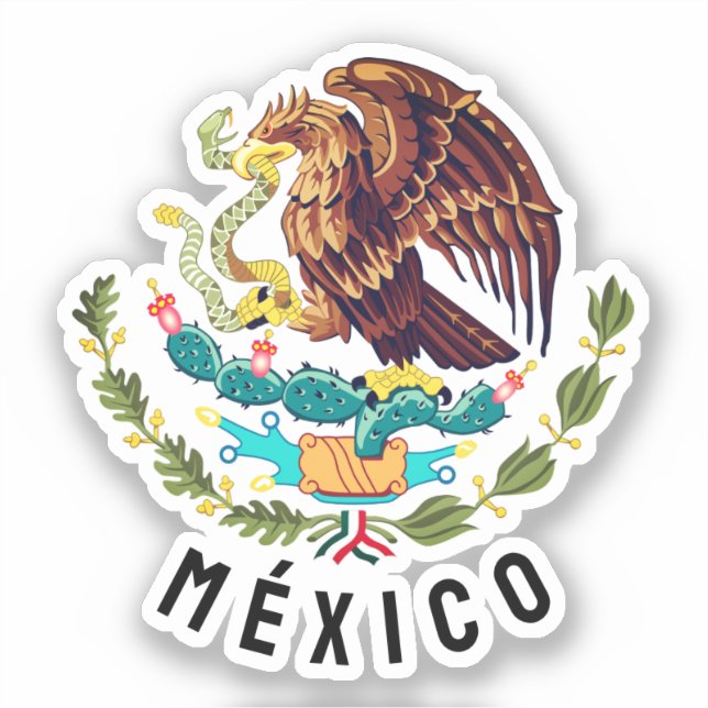 Sticker Armoiries du Mexique (Recto)