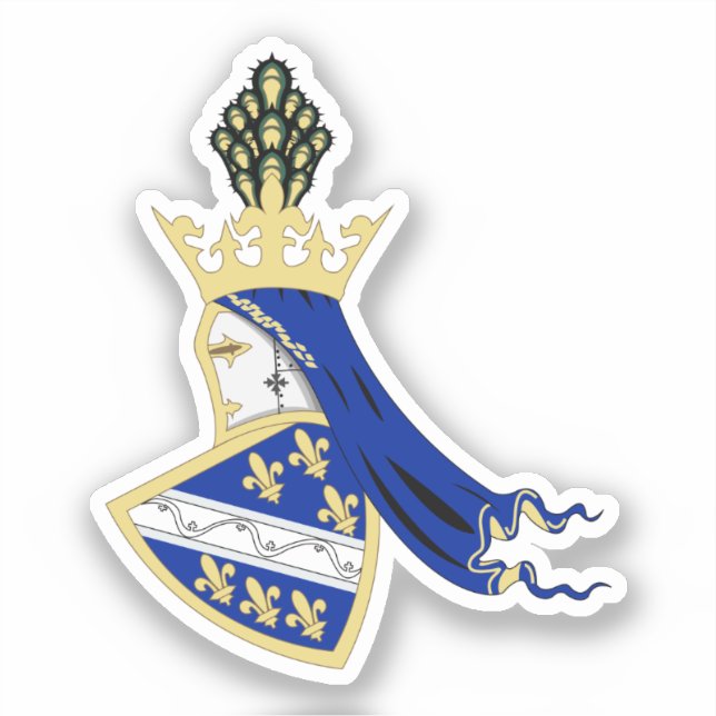 Sticker Armoiries du Royaume de Bosnie (Recto)