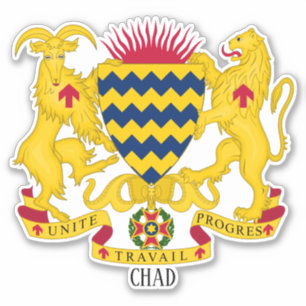 Sticker Armoiries nationales patriotiques du Tchad
