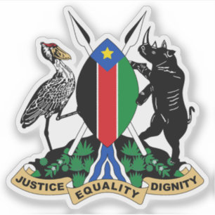 Sticker Armoiries non officielles du Soudan du Sud (2005-2