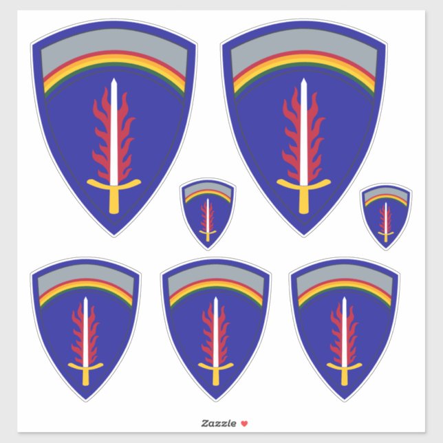 Sticker Army Europe USAREUR (Feuille)