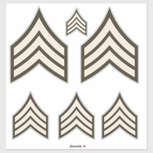 Sticker Army Sergeant rank