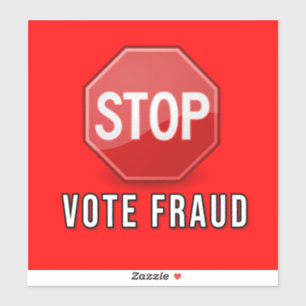 Sticker Arrêter la fraude électorale