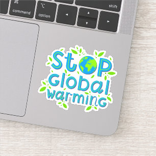 Sticker Arrêter le Réchauffement climatique