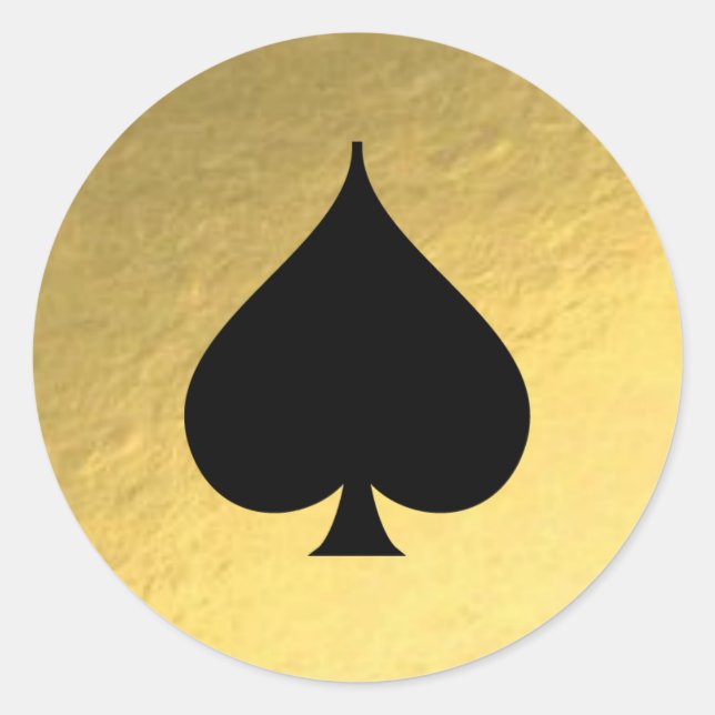 Sticker Arrière - plan de Black Spade Gold (Devant)