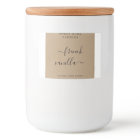 Sticker Arrière - plan Kraft Étiquette 3x2"