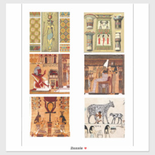 Sticker Art antique égyptien Vintage