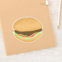 Art de dessin de hamburger juteux