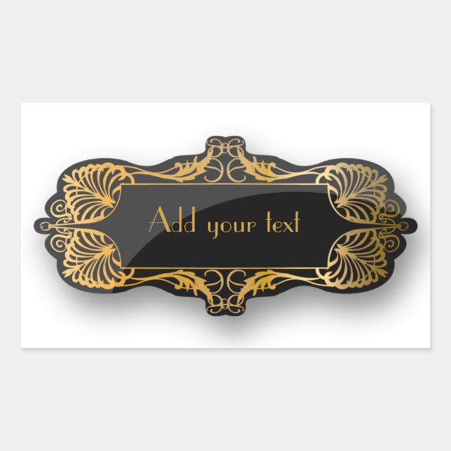 sticker Art déco (Devant)