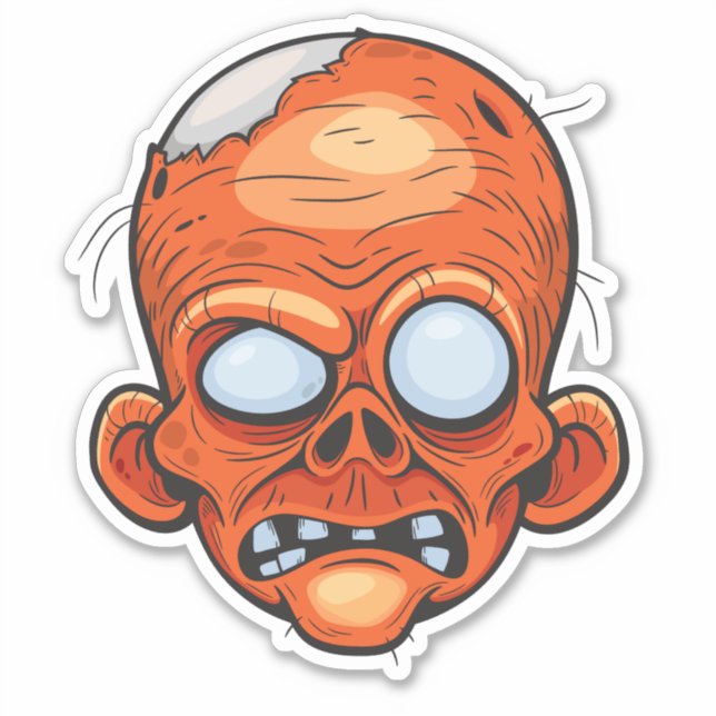 Sticker Art d'illustration créative Zombie (Devant)
