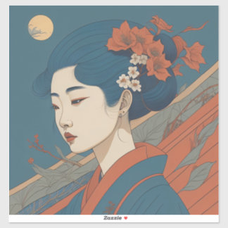 Sticker Art et illustrations d'inspiration japonaise Art -